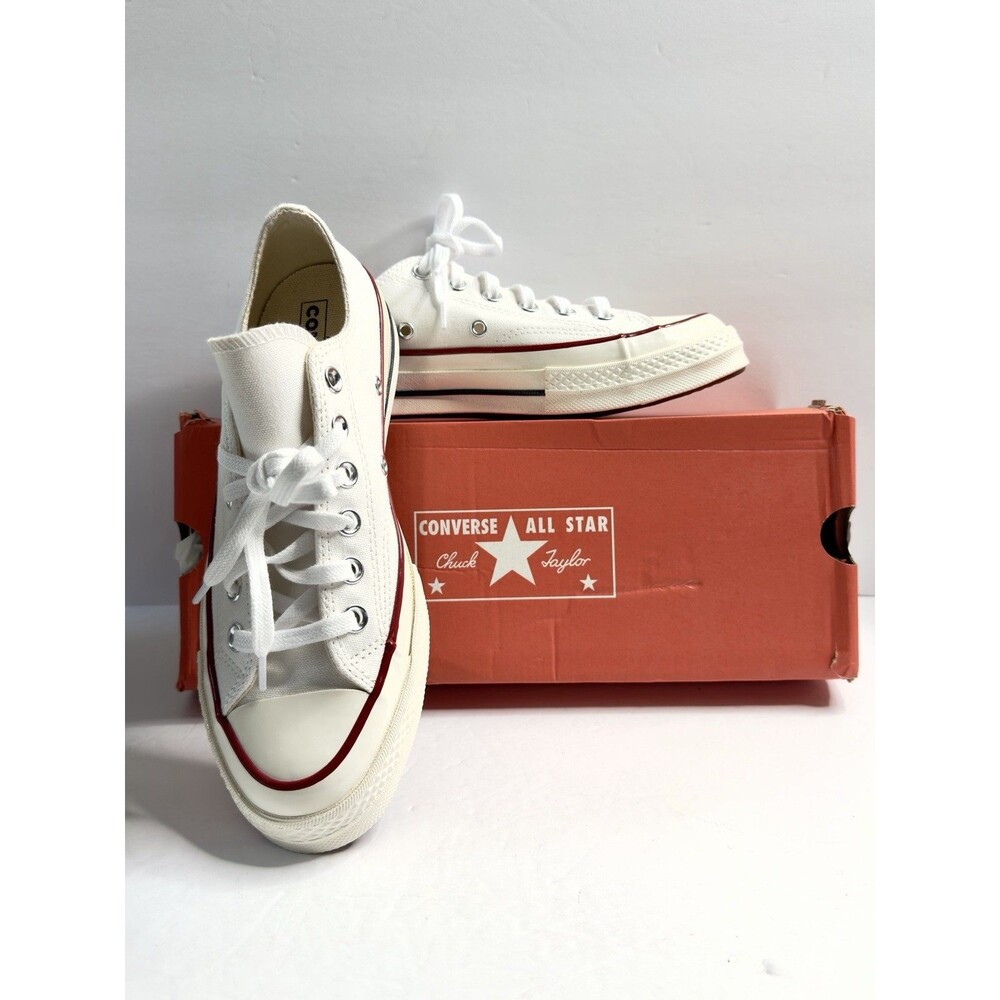 CONVERSE, CHUCK 70 OX, WHITE/GARNET/EGRET, 162065C, UNISEX, MEN'S 8/ WOMEN'S  10